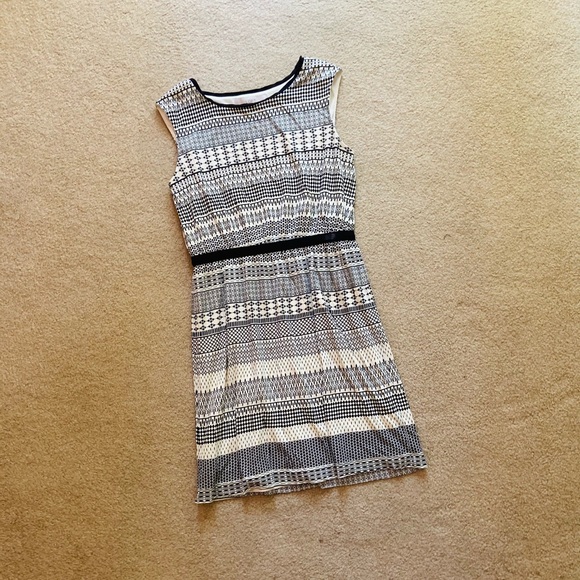 LOFT Dresses & Skirts - NWOT Ann Taylor Loft Black White Patterned Dress